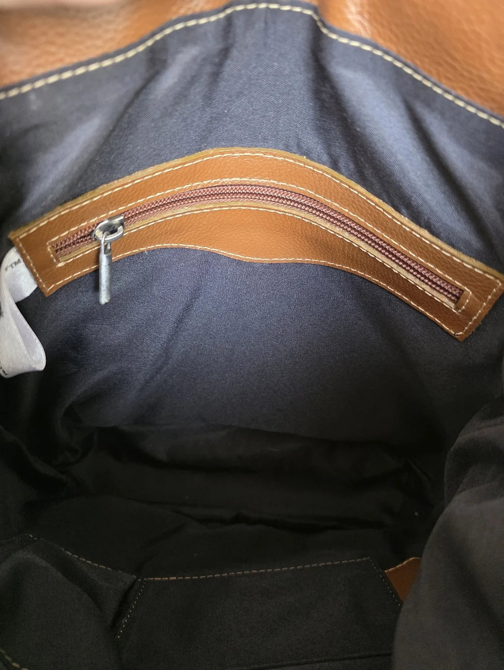 Two Pretty Leather Convertible Backpack & Matching Calf Hair Wallet Set